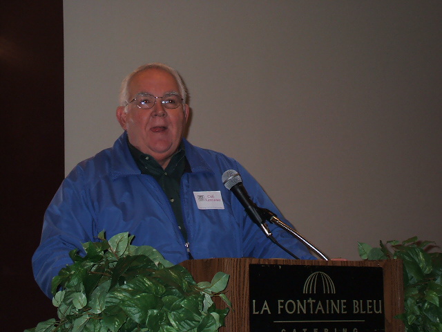 President-Elect Carl Lancaster addresses the membership at our March 2010 meeting about pension funding.